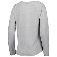 T-shirt à manches longues raglan gris chiné Las Vegas Raiders pour junior
