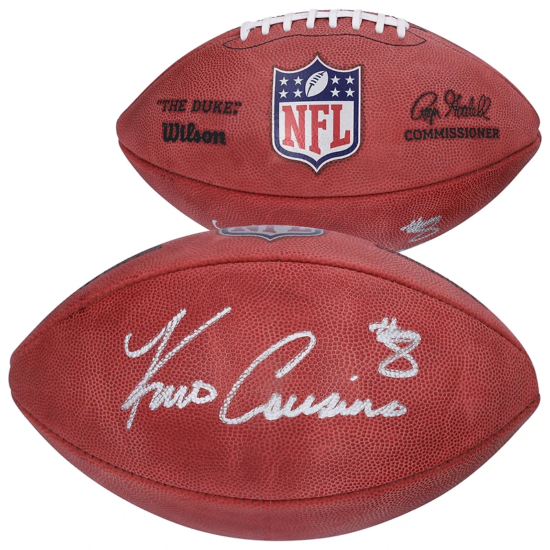 Kirk Cousins Las Vegas Raiders Autographed Wilson Duke Full Color Football