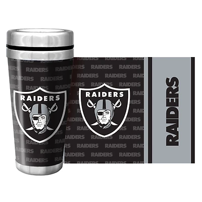Las Vegas Raiders 16oz. Tasse de voyage avec papier peint complet