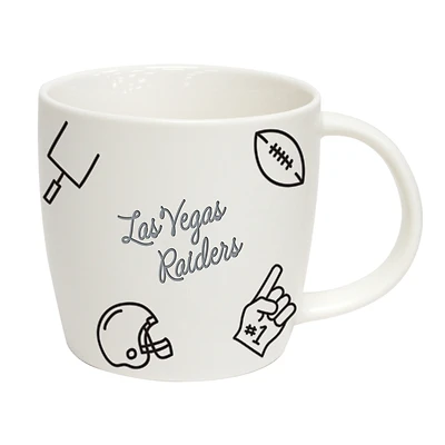 Raiders de Las Vegas 18oz. Tasse de meneur de jeu
