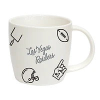 Raiders de Las Vegas 18oz. Tasse de meneur de jeu