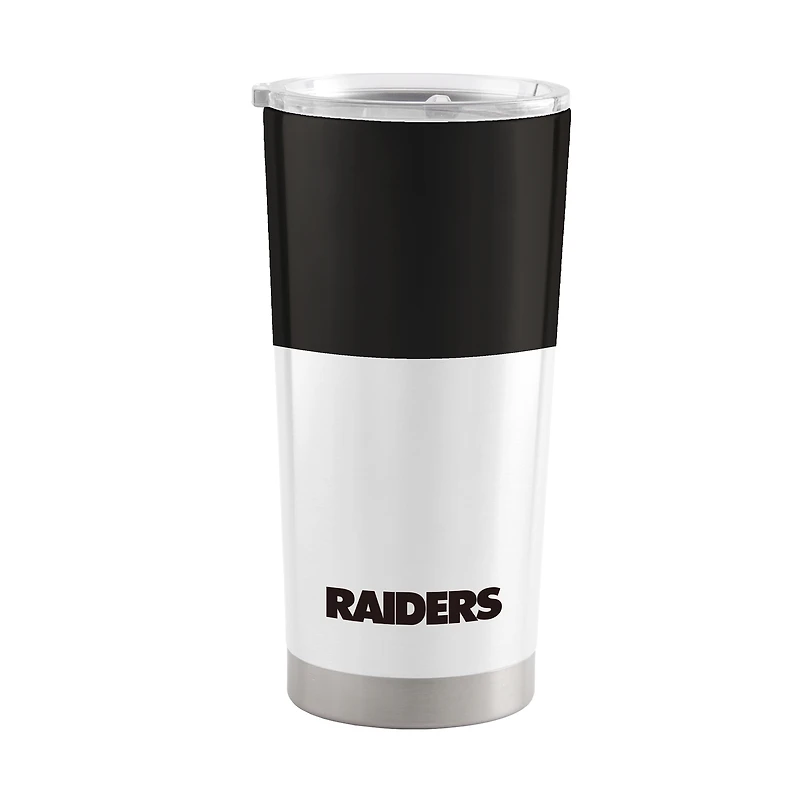 Raiders de Las Vegas 20 oz. Gobelet en acier inoxydable à blocs de couleurs