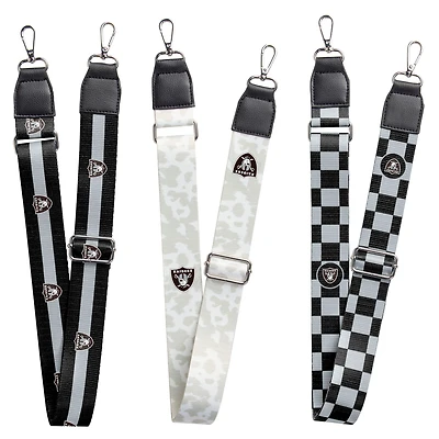 Las Vegas Raiders 3-Pack Bag Strap Set