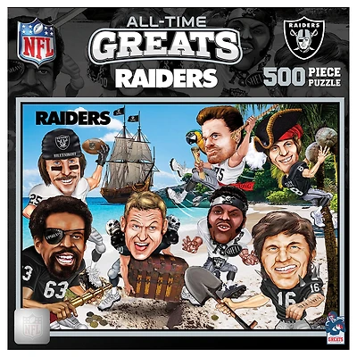 Puzzle de 500 pièces Las Vegas Raiders : Les plus grands joueurs de tous les temps