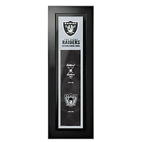 Las Vegas Raiders - 6'' x 22'' Logos to History Framed Art