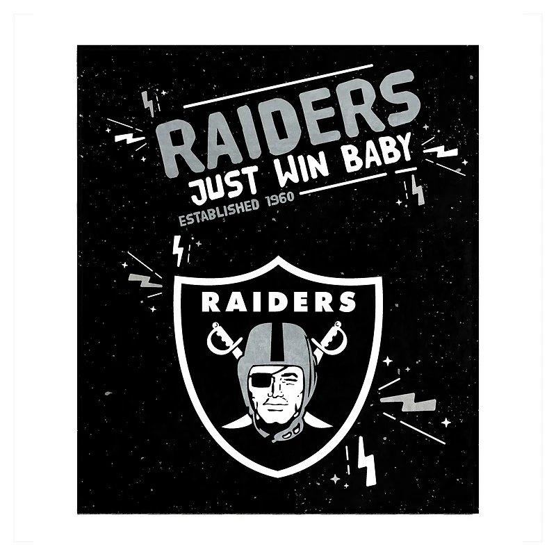 Couverture en peluche des Las Vegas Raiders 60" x 70"