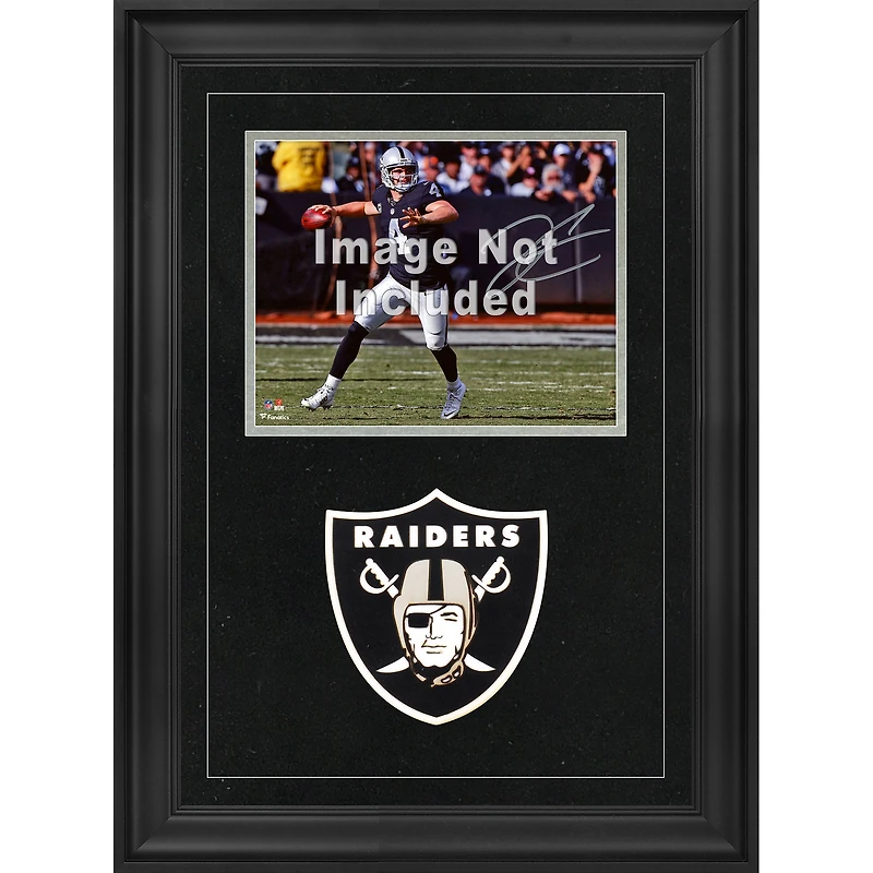 Cadre photo horizontal de luxe 8'' x 10'' Las Vegas Raiders avec logo de l'équipe