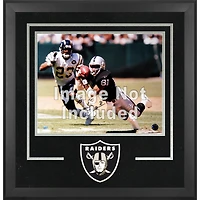 Cadre photo horizontal Las Vegas Raiders Deluxe 16'' x 20'' avec logo de l'équipe