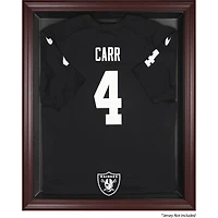 Vitrine de présentation encadrée en acajou pour maillots des Raiders de Las Vegas