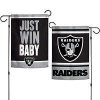 Las Vegas Raiders WinCraft Drapeau de jardin 2 côtés 12'' x 18''