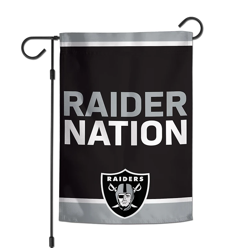 Las Vegas Raiders WinCraft Drapeau de jardin 2 côtés 12'' x 18''