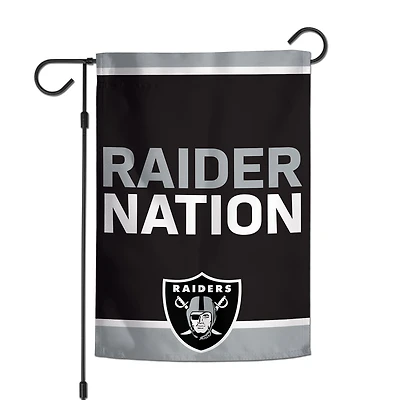 Las Vegas Raiders WinCraft Drapeau de jardin 2 côtés 12'' x 18''