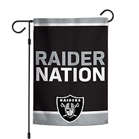 Las Vegas Raiders WinCraft Drapeau de jardin 2 côtés 12'' x 18''