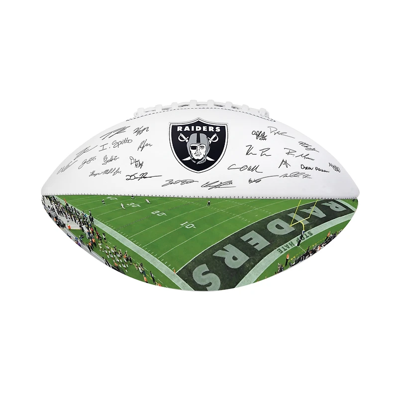 Logo Brands Las Vegas Raiders 2025 Autograph Signature Football