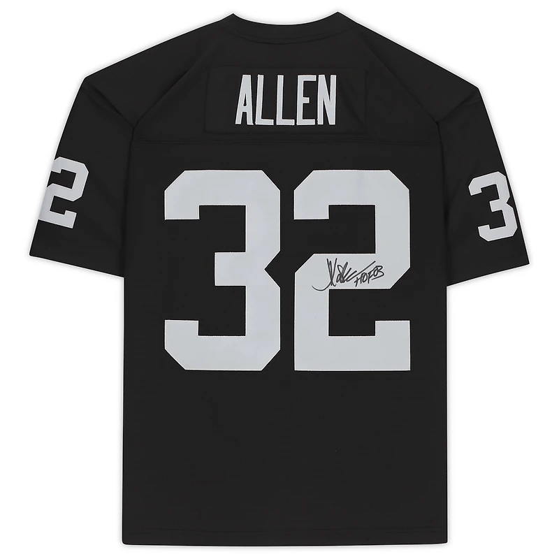 Marcus Allen Las Vegas Raiders Autographed Black Mitchell & Ness Replica Jersey with "HOF 03" Inscription