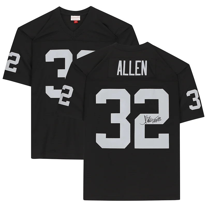 Marcus Allen Las Vegas Raiders Autographed Black Mitchell & Ness Replica Jersey with "HOF 03" Inscription