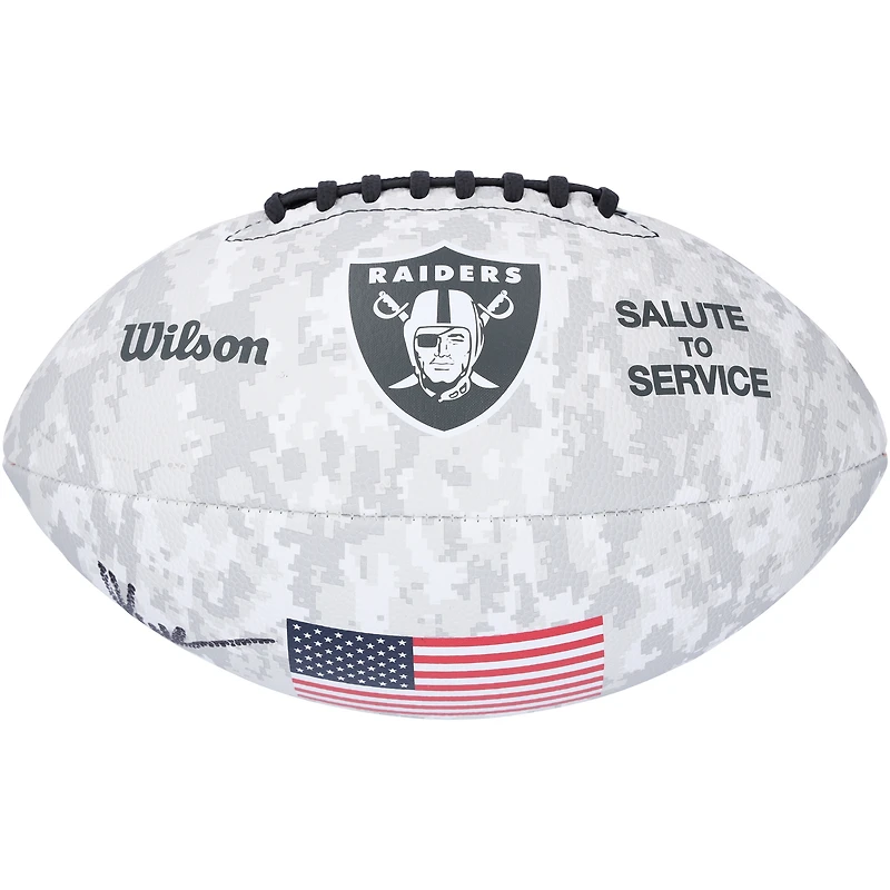 Marcus Allen Las Vegas Raiders Autographed Wilson 2024 Salute To Service Football