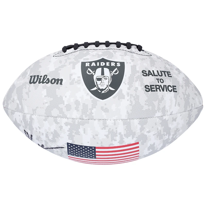 Marcus Allen Las Vegas Raiders Autographed Wilson 2024 Salute To Service Football