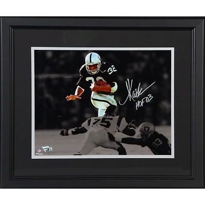 Marcus Allen Las Vegas Raiders Framed Autographed 11" x 14" Spotlight Photograph with "HOF 03" Inscription