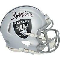 Casque Riddell Speed ​​Mini autographié par Marcus Allen des Los Angeles Raiders avec inscription « HOF 03 »