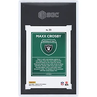 Maxx Crosby Las Vegas Raiders 2024 Panini Donruss Optic Downtown #23 SGC Authenticated 9.5 Card