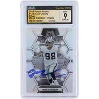 V106832 Raid Maxx Crosby Las Vegas Raiders Autographié 2023 Panini Mosaic Silver #123 CGC Fanatics Witnessed Authentifié 9/10 Carte 98 Maxx Crosby AUT PAA TRADING CARDS 45642 AUTTRC CA01F06831 #30