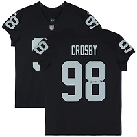 Maillot Nike Elite noir dédicacé par Maxx Crosby des Las Vegas Raiders
