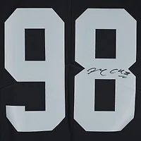 Maillot Nike noir dédicacé par Maxx Crosby des Las Vegas Raiders