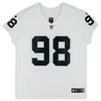 Maillot Nike Elite blanc dédicacé par Maxx Crosby des Las Vegas Raiders