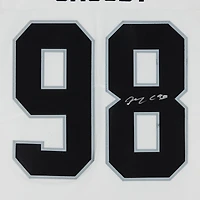 Maillot Nike Elite blanc dédicacé par Maxx Crosby des Las Vegas Raiders