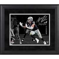 Photographie encadrée de Maxx Crosby Las Vegas Raiders, 11'' x 14'', signature fac-similé