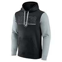 Men's Fanatics Black Las Vegas Raiders Big & Tall Outline Pullover Hoodie