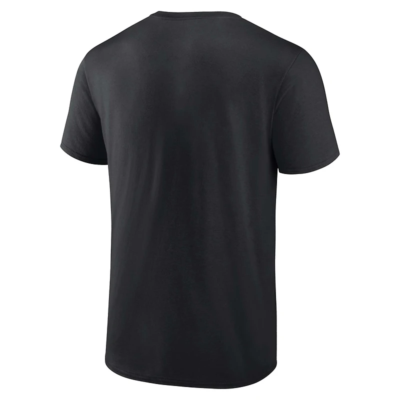 Men's Fanatics  Black Las Vegas Raiders Power Stripe T-Shirt