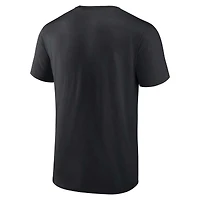 Men's Fanatics  Black Las Vegas Raiders Power Stripe T-Shirt