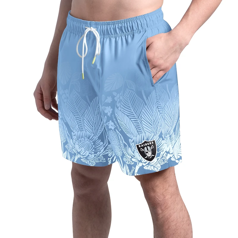 Short de bain Margaritaville bleu clair pour homme Las Vegas Raiders Lagoon Fiesta