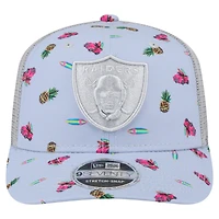 Men's New Era  Light Blue Las Vegas Raiders Adventure Surfboard 9SEVENTY Adjustable Hat