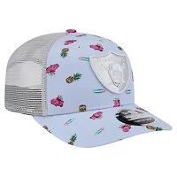 Casquette ajustable 9SEVENTY Las Vegas Raiders Adventure Surfboard de New Era pour homme, gris