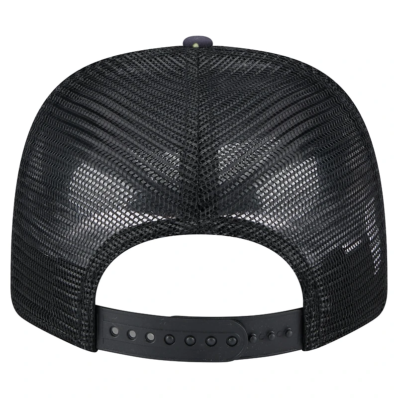 Casquette extensible à boutons-pression 9SEVENTY pour homme New Era bleu marine/noir Las Vegas Raiders Adventure Drinks Pattern