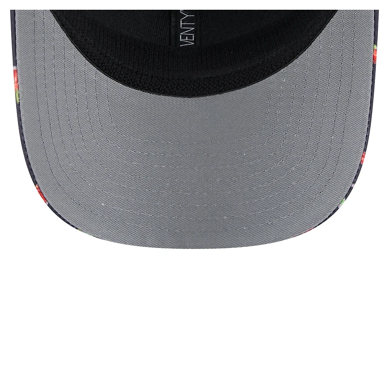 Casquette extensible à boutons-pression 9SEVENTY pour homme New Era bleu marine/noir Las Vegas Raiders Adventure Drinks Pattern