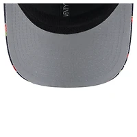 Casquette extensible à boutons-pression 9SEVENTY pour homme New Era bleu marine/noir Las Vegas Raiders Adventure Drinks Pattern