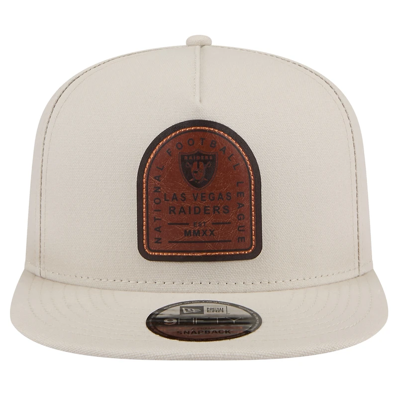 Casquette Snapback Premier 9FIFTY New Era Stone Las Vegas Raiders pour homme