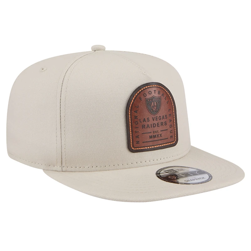 Casquette Snapback Premier 9FIFTY New Era Stone Las Vegas Raiders pour homme