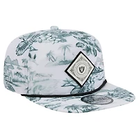Casquette de golf à visière snapback blanche New Era Las Vegas Raiders Adventure pour homme