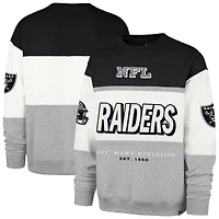 Men's '47 Black/Gray Las Vegas Raiders Breeze Maximalist Sweatshirt