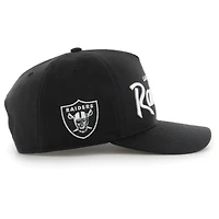 Casquette ajustable décontractée Attitude Hitch '47 Black Las Vegas Raiders pour homme