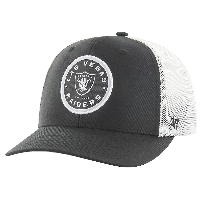 Men's '47 Black Las Vegas Raiders Disclose Trophy Stretch Fit Hat