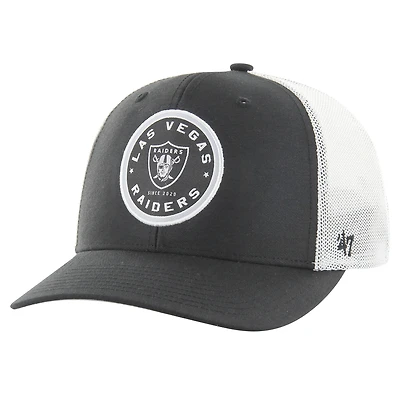 Casquette extensible noire « 47 » des Raiders de Las Vegas pour hommes