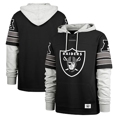 Sweat à capuche noir '47 Las Vegas Raiders Double Header Blitz Cornerback pour homme