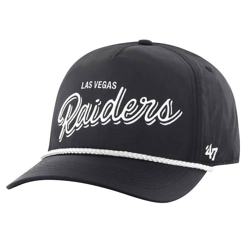 Casquette réglable '47 noire Las Vegas Raiders Fairway Hitch brrr pour hommes