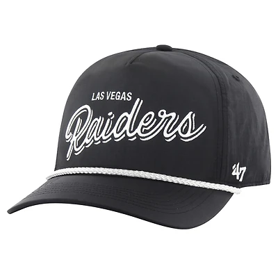 Men's '47 Black Las Vegas Raiders Fairway Hitch brrr Adjustable Hat